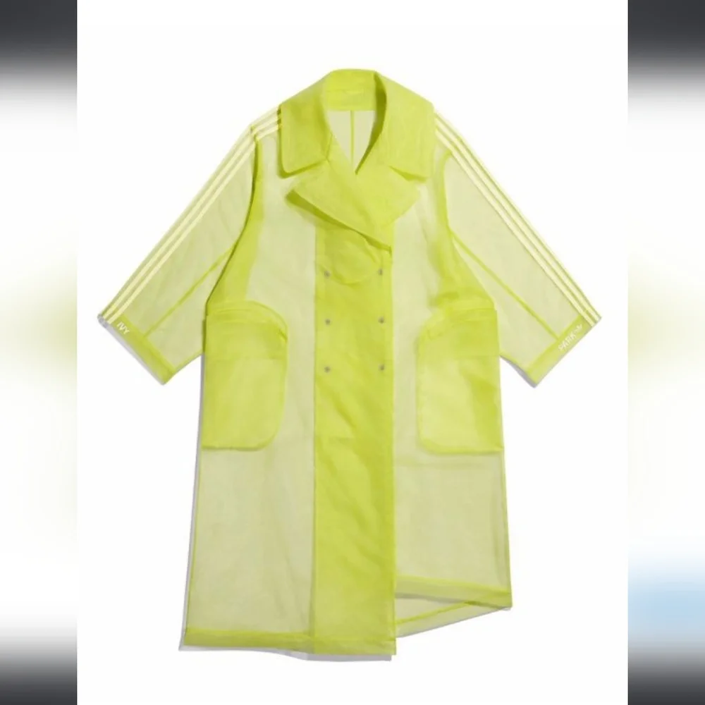IVY PARK x Adidas SOLD OUT Neon Yellow Nylon Organza Jacket - Picture 2 of 14